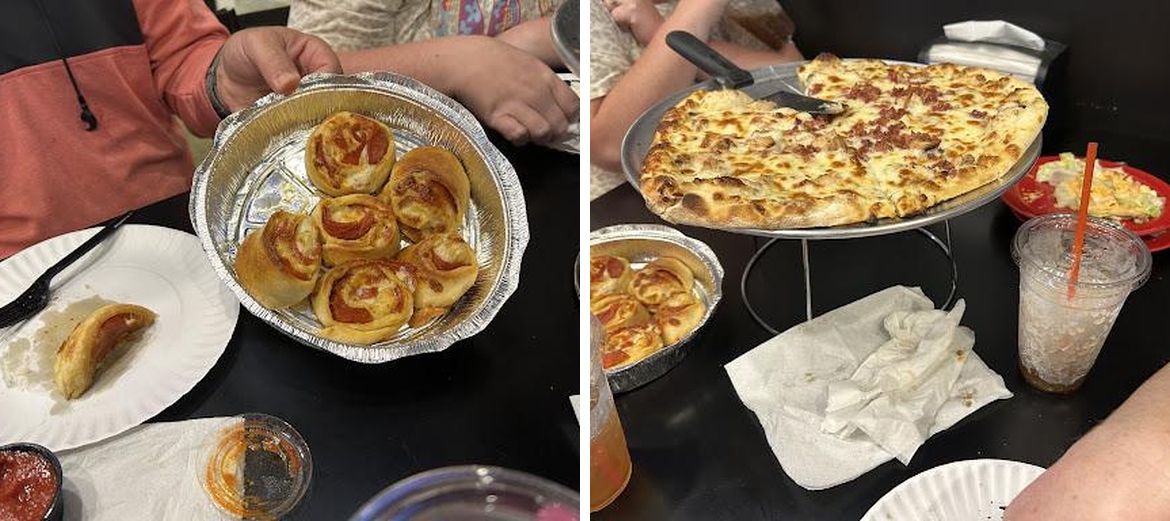 Warehouse pizza Menu